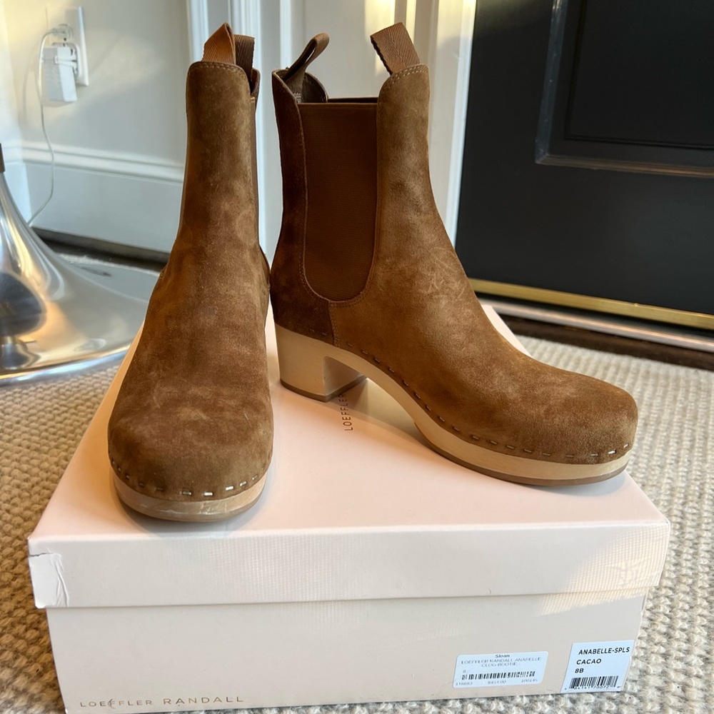 Loeffler Randall Anabelle Clog Bootie in Cacao. Size 8 with box.